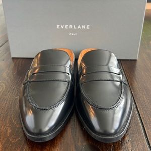 EVERLANE Modern Penny Loafer Mule- Black